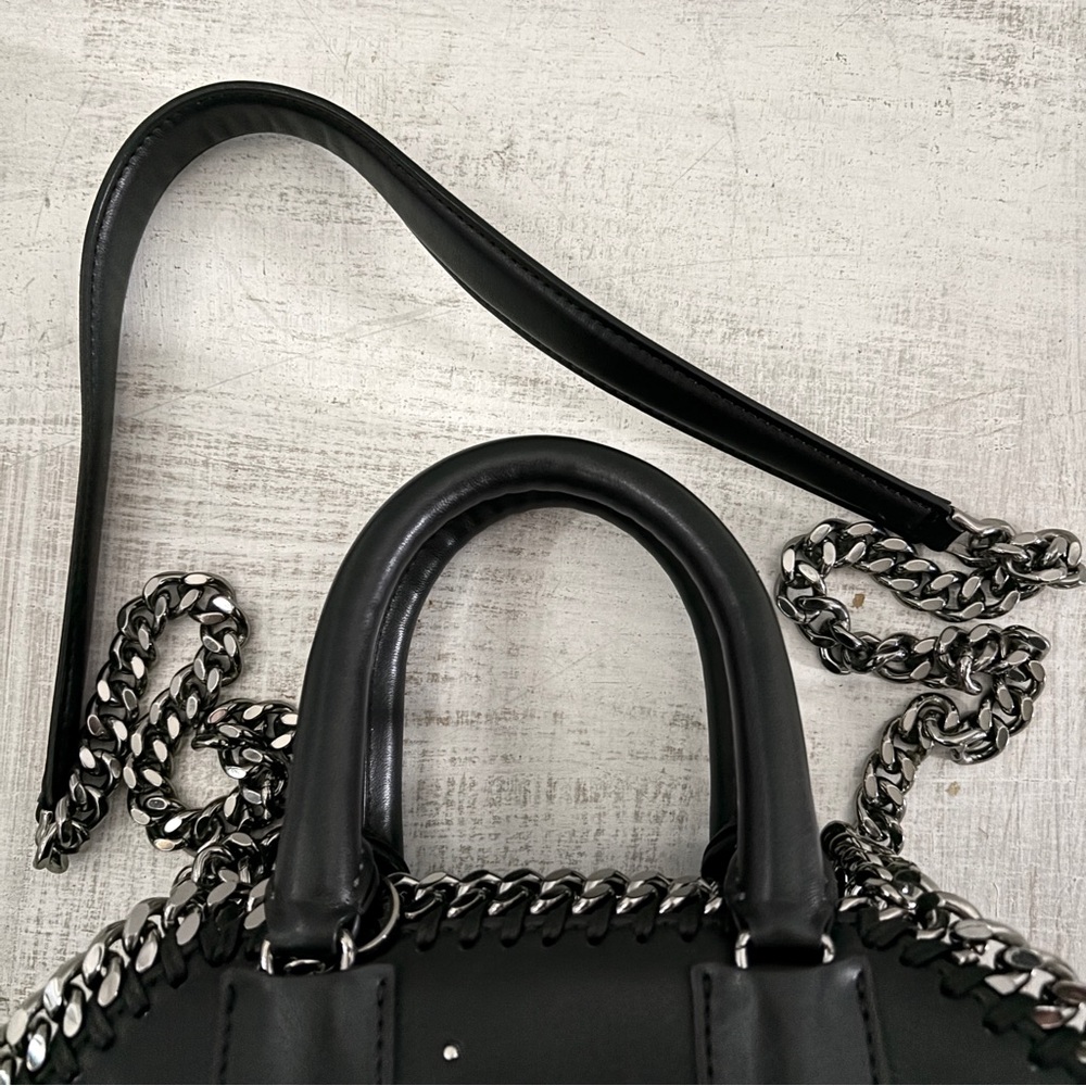 Stella McCartney Falabella Nashville Box Mini Bag Black Mountain View - Picture 9 of 16